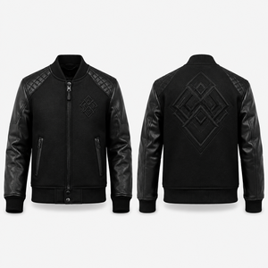 Chaqueta de Béisbol Varsity Personalizada para Hombre, Bordada, con Nombre y Número Cosidos, Resistente al Viento, Tallas Grandes, Estilo Letterman - Product Image 3