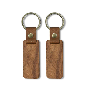 Porte-clés rectangulaires en bois faits à la main de haute qualité, logo personnalisé - Cadeaux souvenirs pour table, voiture, design Art Déco, décoration intérieure - Product Image 3