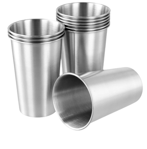 Mug en acier inoxydable plaqué or rose, prix de gros, taille moyenne, gobelet métallique brillant - Product Image 2