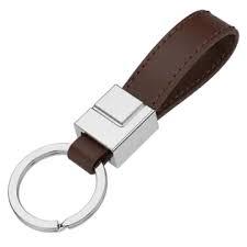 Premium Brown Leather <b>Key</b> <b>Chain</b> Durable Handmade <b>Key</b> Holder with <b>Metal</b> Ring - Product Image 4