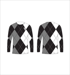 Men <b>White</b> Black Camouflage Long Sleeve T Shirt Argyle Diamond Dot Grid Pattern Crewneck <b>Tee</b> Casual Streetwear Tops Gym Training - Product Image 6