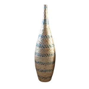 Minimalist Timeless Pearl Shell Inlay Flower <b>Vase</b> For Modern Living Room Hotel Decoration - Product Image 1