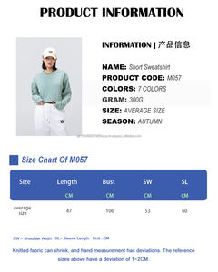 เสื้อครอปสั้นสไตล์คลาสสิกสำหรับผู้หญิงแบบขายส่ง เสื้อฮู้ดดี้และเสื้อสเวตเชิ้ตแบบสั่งทำสำหรับผู้หญิง - Product Image 5