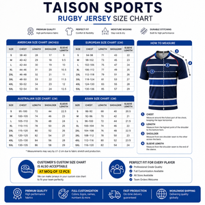 Maillot de rugby en polyester interlock premium 180 GSM bleu royal, impression par sublimation, logo personnalisé, vêtements d'équipe - Product Image 3