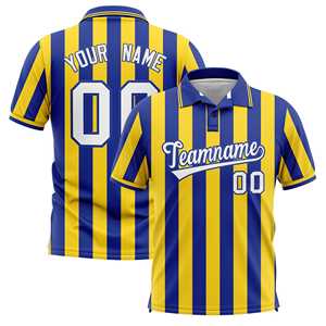 Camiseta Polo Personalizada para Hombre, Sublimada, Ropa Deportiva, Nombre y Número Personalizados, Transpirable, de Secado Rápido - Product Image 1