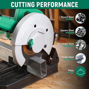 เครื่องตัดโลหะแบบต่างๆ ทุกประเภท กำลังไฟ 1500 วัตต์ เครื่องตัดไฟฟ้าสำหรับงานหนัก พร้อมใบเลื่อย - Product Image 4