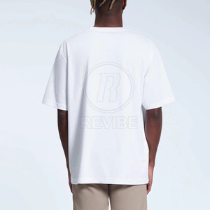 เสื้อยืดทรงบ็อกซี่ขนาดใหญ่พิเศษ คุณภาพสูง ผ้าฝ้าย 100% ระบายอากาศได้ดี ราคาดีที่สุด รับออกแบบ OEM - Product Image 3