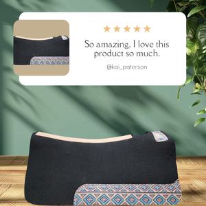 Qualité supérieure 1/2 3/4 1 pouce tapis de selle en feutre de laine pour l'équitation et les courses Western équestre Logo personnalisé disponible - Product Image 3