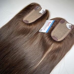 วิกผมมนุษย์วิกผมสำหรับผู้หญิงวิกบนฐานผ้าไหมโมโนที่มองไม่เห็น - Product Image 5