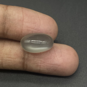 HAYAAT GEMS - Piedra Preciosa de Piedra Lunar Ovalada Natural de 7.85 Quilates, Color Blanco Lechoso/Gris Suave, 15.5x9x8mm, Suelta para Joyería - Product Image 5