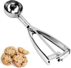 Bold Blossom Eco-Friendly Stainless Steel <b>Cookie</b> Ice Cream Scoop Trigger Ball Shape for Home Baking Catering Restaurant Use - Product Image 2