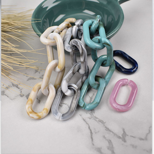 Cuentas cuadradas de resina acrílica de 32*32 mm, color azul cielo, con efecto mármol, para la fabricación de pulseras, collares y joyería DIY. - Product Image 3