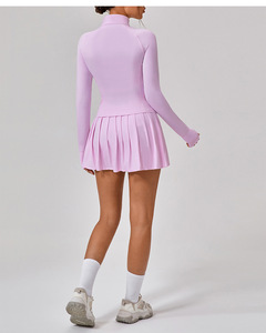 Conjuntos de Top Corto y Pantalones Cortos de Lona Sólida de 2 Piezas Personalizados al por Mayor para Mujer, Mangas Cortas, Ecológicos y Transpirables 2026 - Product Image 5