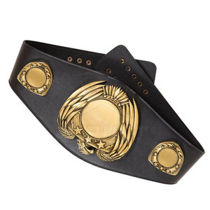 Ceinture de championnat personnalisée légère pour les tournois de lutte, sangle en cuir PU, écologique, service OEM direct d'usine - Product Image 4