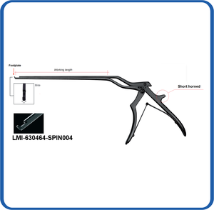 คีมตัดกระดูกสันหลัง Kerrison Laminectomy Rongeurs รูปทรง BAYONET ผลิตจากเหล็กกล้าเกรดผ่าตัดเคลือบพลาสมาสีดำ ไม่ติดผิว ทนความร้อนสูง ใช้กับเครื่องนึ่งฆ่าเชื้อได้ แบบใช้มือ - Product Image 1