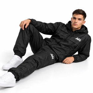 Chaqueta Softshell Negra de Nailon Resistente al Agua para Hombre, Traje Deportivo de 2 Piezas Sensible al Calor, Ropa Deportiva Cortavientos que Cambia de Color - Product Image 5