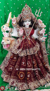 Estatuas de diosa Durga Ma, mármol exclusivo - Product Image 3