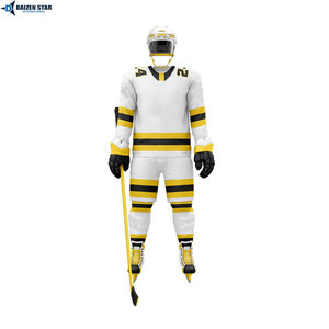 Uniforme de Hockey sobre Hielo OEM, Jersey y Pantalones con Logotipo Personalizado, Uniforme de Equipo Impreso, Transpirable, 100% Poliéster, para Hombre - Product Image 2