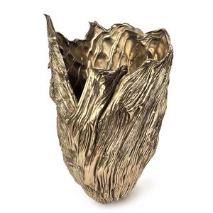 Florero Decorativo de Aluminio con Superficie Texturizada para Recepción de Oficinas Modernas e Interiores de Casas de Lujo - Product Image 6
