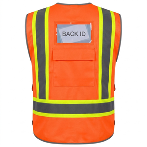 Chaleco de seguridad de alta calidad con el mejor material para trabajadores, chaleco de seguridad de alta visibilidad con logotipo y diseño personalizados. - Product Image 6