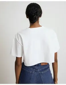 Camisetas Cortas Básicas Ajustadas de Último Diseño para Mujer en Venta, Tops Cortos para Mujer en Todos los Colores y Tallas - Product Image 5