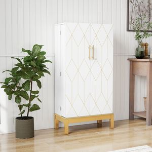 Armoire de cuisine moderne de 45 pouces de hauteur avec portes réglables, organisateur d'aliments contemporain, rangement autonome - Product Image 3