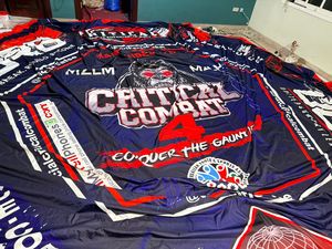 Toile de sol professionnelle pour cage de MMA, couverture hexagonale pour cage de combat, logo personnalisé, couverture de sol pour cage de combat - Product Image 1