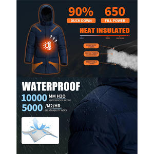 Blouson long matelassé léger pour homme avec logo personnalisé sur le devant, rembourrage chaud, coupe flexible, fabrication de vêtements de haute qualité - Product Image 4