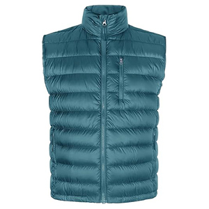 High Quality <b>Men's</b> Casual Puffer <b>Jacket</b> Vest Winter Outer Wear Solid Washed Woolen Breathable Zipper Quilted Detail OEM Service - Product Image 1