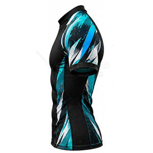 Vêtements de sport confortables à usage quotidien avec design imprimé personnalisé, rashguard BJJ extensible et léger - Product Image 4
