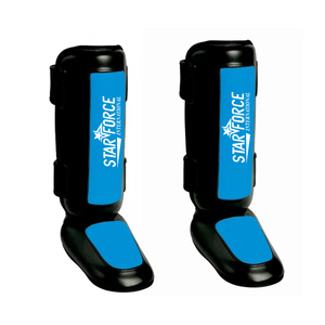 Espinilleras Starforce International Negras y Blancas con Cierre de Velcro, Ligeras, Protección Profesional Deportiva para Adultos - Product Image 2