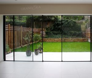 Último diseño <span class=keywords><strong>de</strong></span> alta calidad Panel <span class=keywords><strong>de</strong></span> <span class=keywords><strong>vidrio</strong></span> hogar interior puerta corredera <span class=keywords><strong>de</strong></span> <span class=keywords><strong>vidrio</strong></span> exterior patio jardín puerta corredera insonorización - Product Image 2