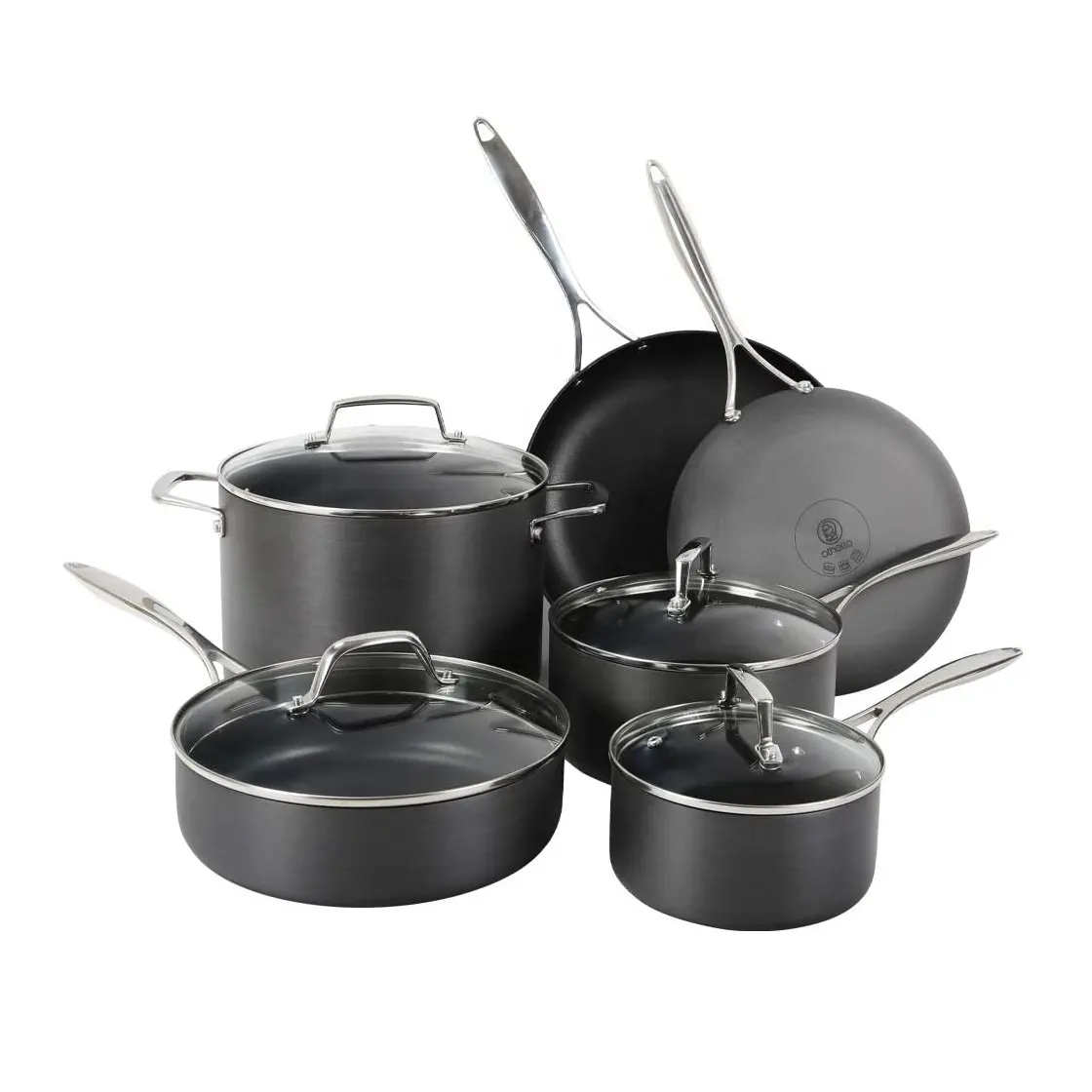 100% Pure Eco Friendly Iron Cookware Set with Steel Handle for Serving Cooking Set Iron Heavy Base For Home Hotel And Restaurant
