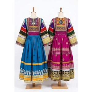 Vestidos Tradicionales Afganos Kuchi Ecológicos, Estilo Holgado, Vestido Tribal Afgano Kuchi Pashtun Vintage, Producto en Venta - Product Image 2