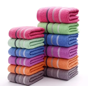 Wholesale Custom <b>Face</b> Towels Heavy GSM Cotton Luxury Soft Hand <b>Cloth</b> Quick Dry OEM Supplier Low Price Absorbent Multi Color - Product Image 5
