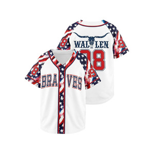 Baseball Shirt Men Cow Skull Fan <b>Tshirt</b> V Neck Country Vintage Jersey Button Short Sleeve Breathable Quick Dry <b>Polyester</b>/Cotton - Product Image 2