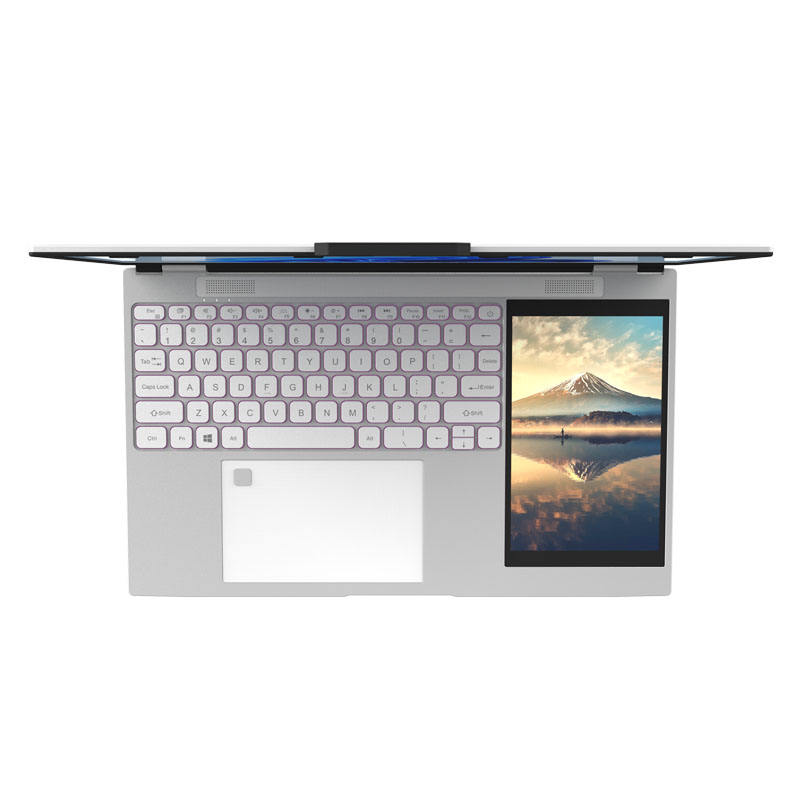 2025 Arrival Metal Original Brand New Design 15.6 + 7 Inch Slim Mini Touch Screen Laptop Computers Win 10 For Student