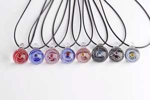 Handmade <b>Space</b> Ball Galaxy Ball Charm Glaze Glass For Couple <b>Gift</b> - Product Image 2
