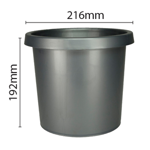 กระถางดอกไม้พลาสติกทรงกลม M03 กระถางปลูกต้นไม้แบบมินิมอล เป็นมิตรกับสิ่งแวดล้อม น้ำหนักเบา สีขาว เงิน ดำ สำหรับจัดวางต้นไม้ในร่ม - Product Image 2