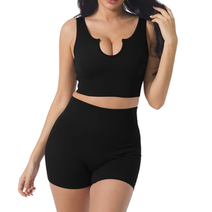 Conjunto Deportivo de 2 Piezas para Mujer, Leggings de Yoga con Estampado de Leopardo Personalizado 2026, Top Corto de Manga Larga con Sujetador Deportivo de Alta Sujeción - Product Image 6