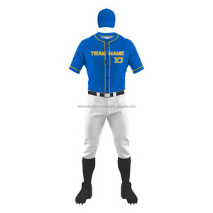 Ensemble d'uniformes de baseball pour hommes, maillot et pantalon à logo brodé personnalisé, vêtements de sport d'équipe en polyester durable, usine OEM - Product Image 5