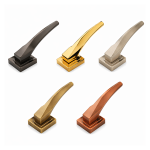 Premium Modern Curved Door <b>Handle</b> Lever | Stainless Steel PVD Gold Rose Gold Graphite Black Finish Decorative Door Hardwar - Product Image 2