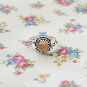 Bague en argent sterling 925 plaqué or avec pierre précieuse turquoise et cuivre, faite à la main, style bohème vintage, pour femme - Product Image 6