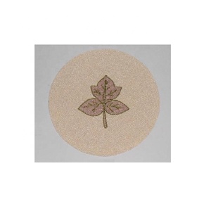 Hot Selling Round Place Mat Made in Glass Beads Handmade Glass Beads <b>Table</b> Mat Dinning <b>Table</b> Decor <b>Table</b> Mat in Wholesale Price - Product Image 2