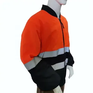 Chaqueta de invierno de alta visibilidad AIRO INDUSTRIES reflectante para seguridad laboral, manga larga, con detección de agujas, venta al por mayor - Product Image 3