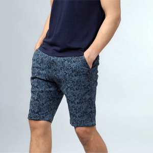 Shorts de Playa Personalizados para Hombre, 100% Algodón, Estampado Floral, Cierre con Cordón, Secado Rápido, Venta al Por Mayor, OEM, ODM - Product Image 1
