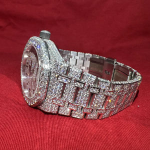 Reloj de Pulsera de Cuarzo de Lujo Estilo Hip Hop, con Incrustaciones de Diamantes, Dorado, para Hombre, Precio de Fábrica, Relojes USA - Product Image 1