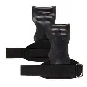 Agarraderas Ajustables de Neopreno para Palma de la Mano con Correa Segura, Ideales para Ejercicios de Dedos, Agarraderas Negras para Equipo de Fitness - Product Image 5