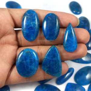 Lot en gros de pierres précieuses naturelles d'apatite en vrac, cabochons semi-précieux, pierres de guérison pour bijoux enroulés de fil - Product Image 2