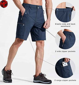 Pantalones Cortos Cargo para Hombre, de Secado Rápido, Impermeables, Transpirables, con Múltiples Bolsillos, Cintura con Cordón Ajustable, para Senderismo y Uso Casual - Product Image 2